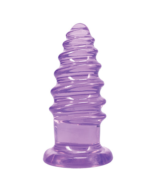 Crystal Jellies 7" Anal Twist - Purple