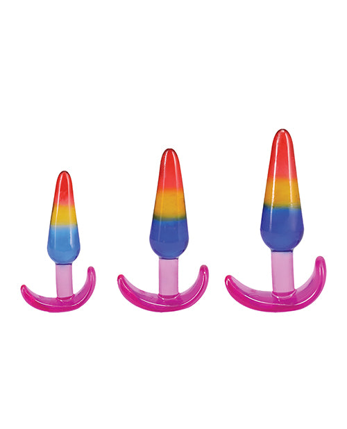 Crystal Jellies Anal Trainer Set - Rainbow