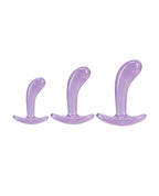 Crystal Jellies Curved Anal Trainer Set - Purple