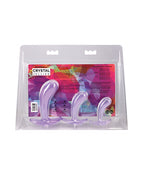 Crystal Jellies Curved Anal Trainer Set - Purple