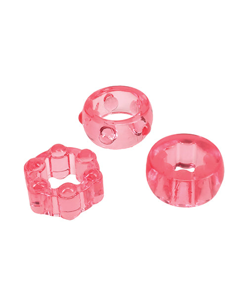 Crystal Jellies Performance Ring Set - Pink