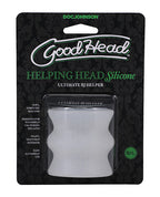 GoodHead Helping Head Silicone Stroker - Frost