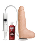 Bust It Squirting Realistic Cock w/ Nut Butter - Flesh