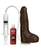 Bust It Squirting Realistic Cock w/ Nut Butter - Black