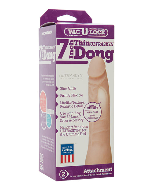 Vac - U - Lock 7" ULTRASKYN Dong - White