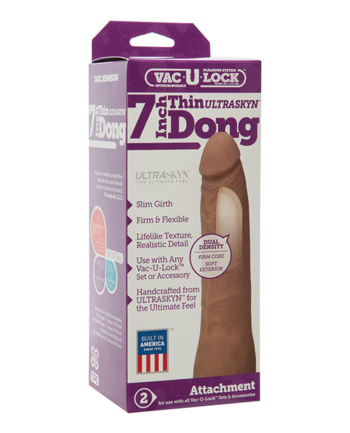 Vac - U - Lock 7" ULTRASKYN Dong - Brown