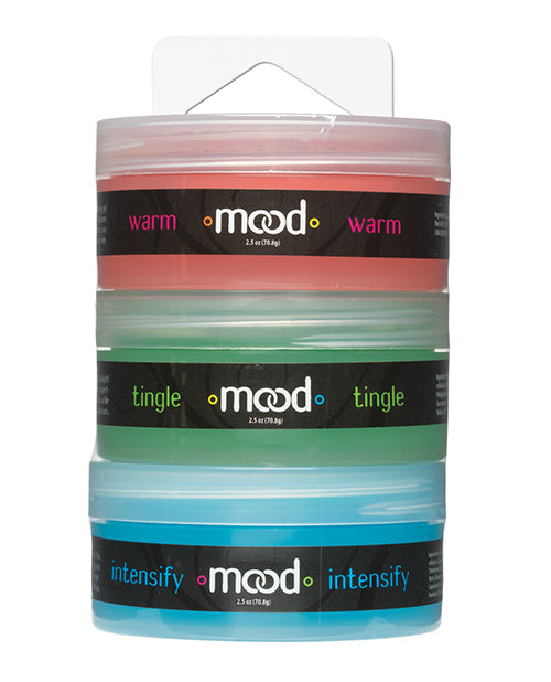 Mood Lube Kissable Foreplay Gels - Asst. Flavors Pack of 3