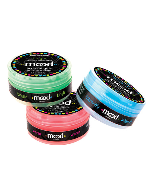Mood Lube Kissable Foreplay Gels - Asst. Flavors Pack of 3