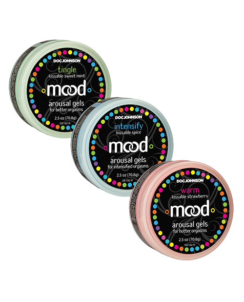 Mood Lube Kissable Foreplay Gels - Asst. Flavors Pack of 3