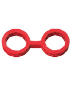 Japanese Bondage Silicone Cuffs - Red