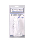 TitanMen 6" Cock Sleeve w/Ball Strap - Clear