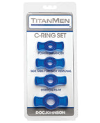 Titanmen Tools Cock Ring Set - Blue