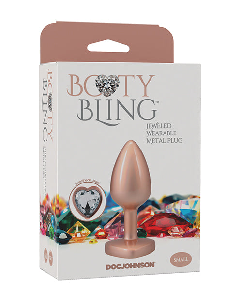 Booty Bling Jeweled Metal Plug - Gold
