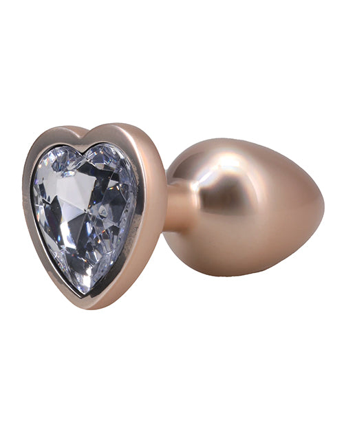 Booty Bling Jeweled Metal Plug - Gold