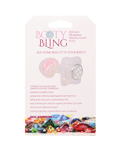 Booty Bling Jeweled Wearable Translucent Silicone Plug