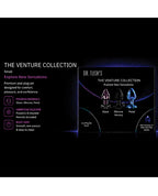 Dr. Tush' Venture Collection Anal Plug Set - Glass, Metal, Silicone