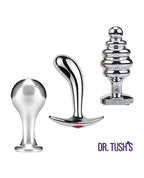 Dr. Tush' Tools of Temptation Anal Plug Set - Metal