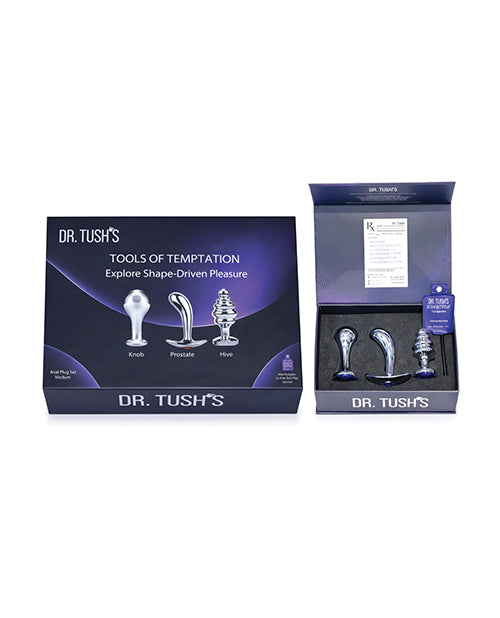 Dr. Tush' Tools of Temptation Anal Plug Set - Metal