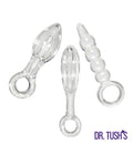 Dr. Tush' Halo of Pleasure Collection Anal Plug Set - Glass