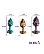 Dr. Tush' Dragon Pearls Collection Anal Plug Set - Metal