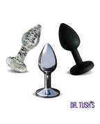 Dr. Tush' First Step Collection Anal Plug Set - Glass, Metal, Silicone