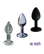 Dr. Tush' First Step Collection Anal Plug Set - Glass, Metal, Silicone