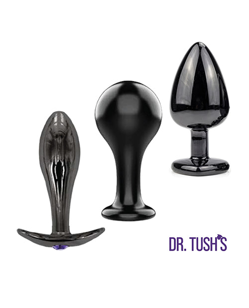 Dr. Tush' Bad Decisions Collection Anal Plug Set - Metal