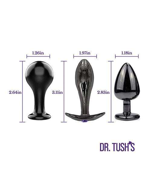 Dr. Tush' Bad Decisions Collection Anal Plug Set - Metal