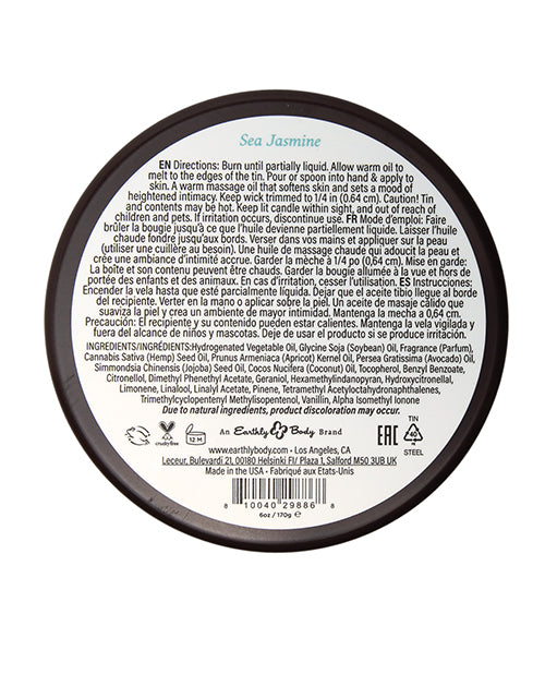 Earthly Body at Night Candle - Sea Jasmine