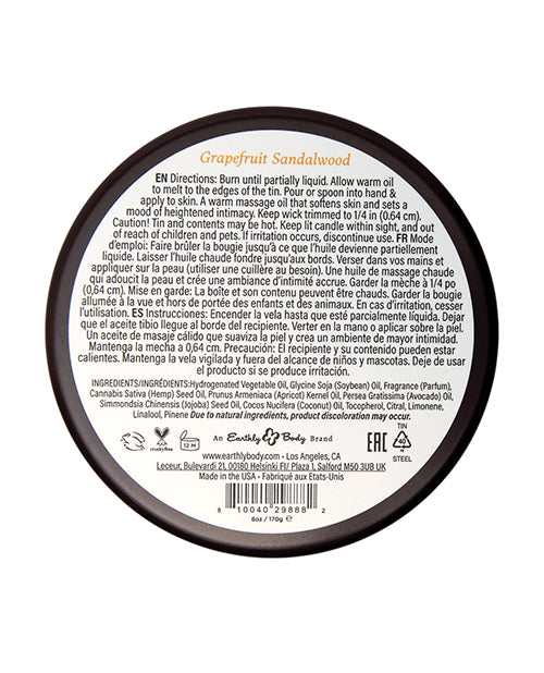 Earthly Body at Night Candle - Grapefruit Sandalwood