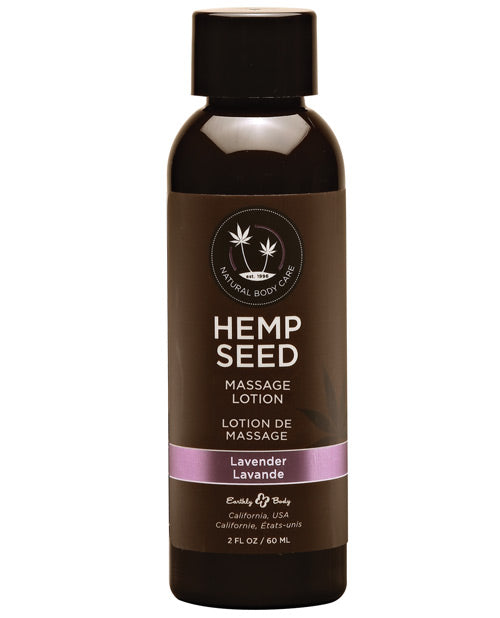 Earthly Body Hemp Seed Massage Lotion - Lavender