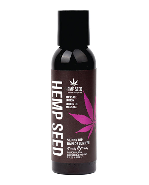 Earthly Body Hemp Seed Massage Lotion - Skinny Dip