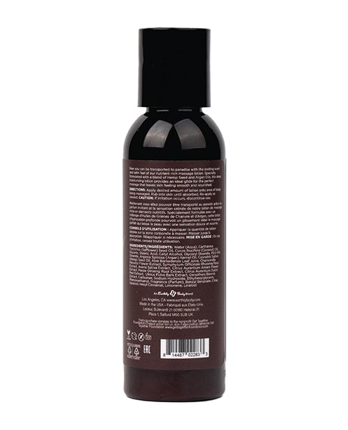 Earthly Body Hemp Seed Massage Lotion - Naked in the Woods