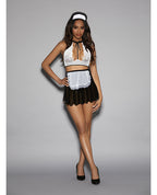 Euphoria French Maid w/Headpiece Black/White