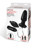 Lux Fetish 4" Inflatable Vibrating Butt Plug