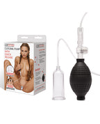Lux Fetish Clitoral Pump w/Quick Release - Clear/Black