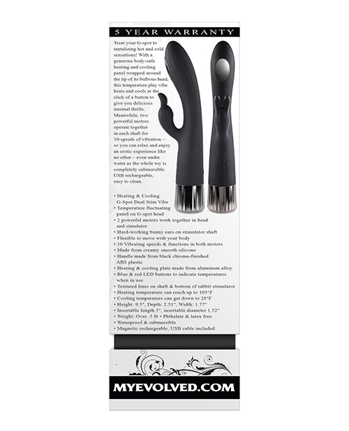 Evolved Heat Up & Chill G - Spot Rabbit - Black
