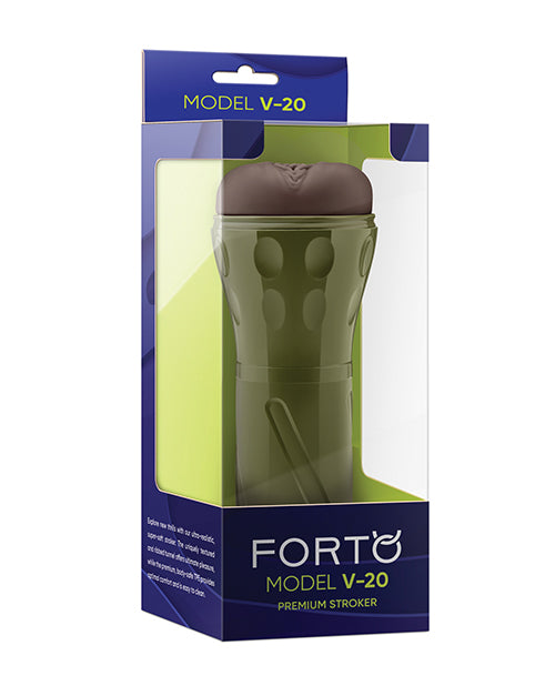 Forto Model V - 20 Hard - Side Vagina Masturbator - Dark