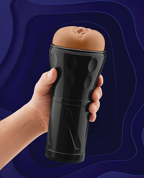 Forto Model V - 20 Hard - Side Vagina Masturbator - Tan