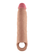 Shaft Flexskin Liquid Silicone 7.8" Vibrating Sheath - Pine