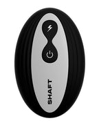 Shaft Flexskin Liquid Silicone 9.5" Vibrating Curved Dong w/Balls - Pine