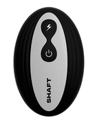 Shaft Flexskin Liquid Silicone 9.5" Vibrating Curved Dong w/Balls - Oak