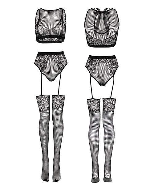 Fifty Shades of Grey Captivate Lacy Bra Set Black