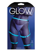 Glow Buckle Up Glow in the Dark Leg Harness Light Blue