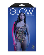 Luminescent Flash Reflective Floral Print Teddy - Black