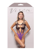 Vixen Take Me There Cut Out Teddy - Black/Purple