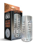 MSTR B8 Balls to the Wall Clear - View Beaded Stroker - Clear