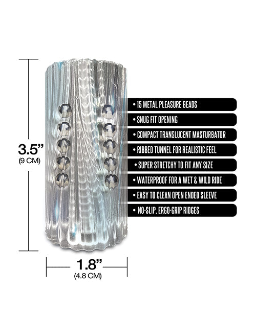 MSTR B8 Balls to the Wall Clear - View Beaded Stroker - Clear
