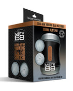 MSTR B8 Double Play Pro Vibrating Clear - View Dual End Stroker