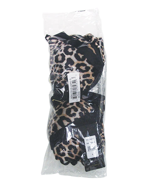 Devon Push Up Bra w/Harness & G - String 3 pc Set - Leopard